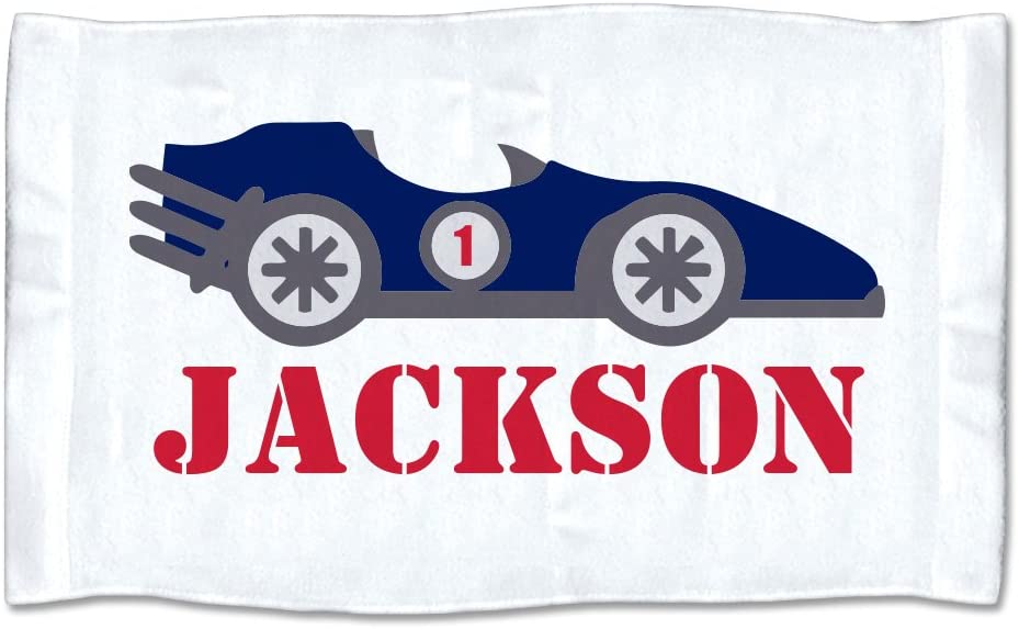 Personalized Racecar Towel Small