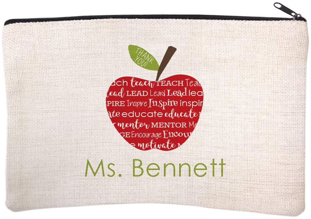 Personalized Teacher Name Cosmetic Bag