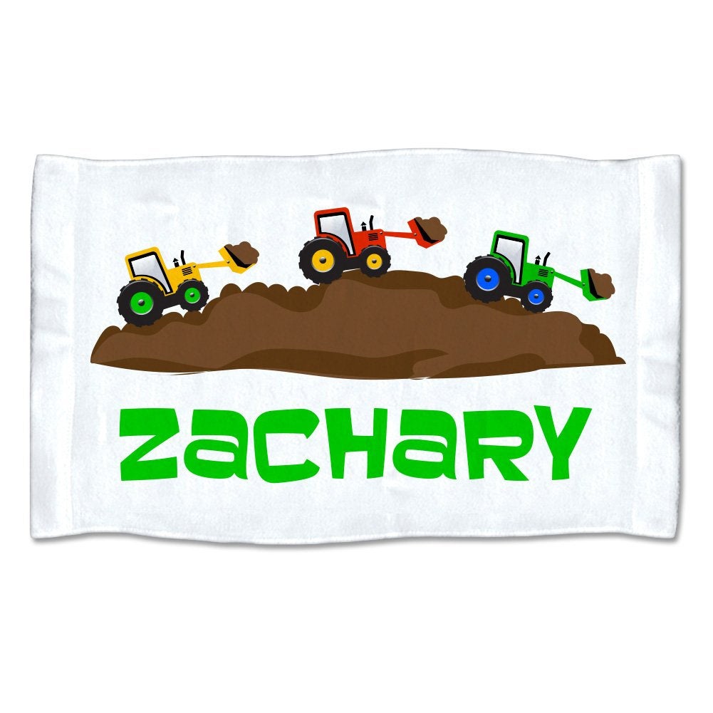 Small Personalized Construction Zone Towel