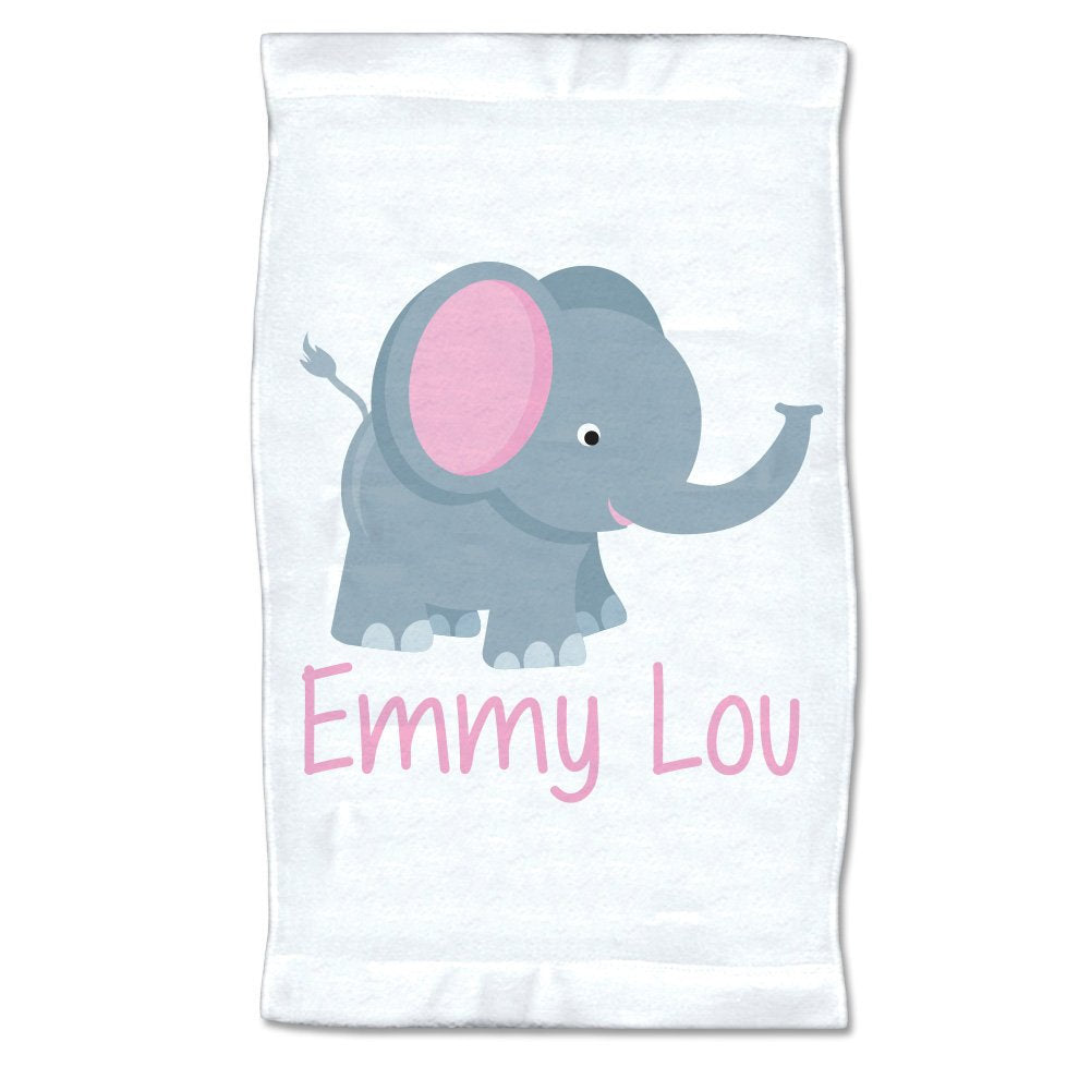 Small Personalized Elephant Towel