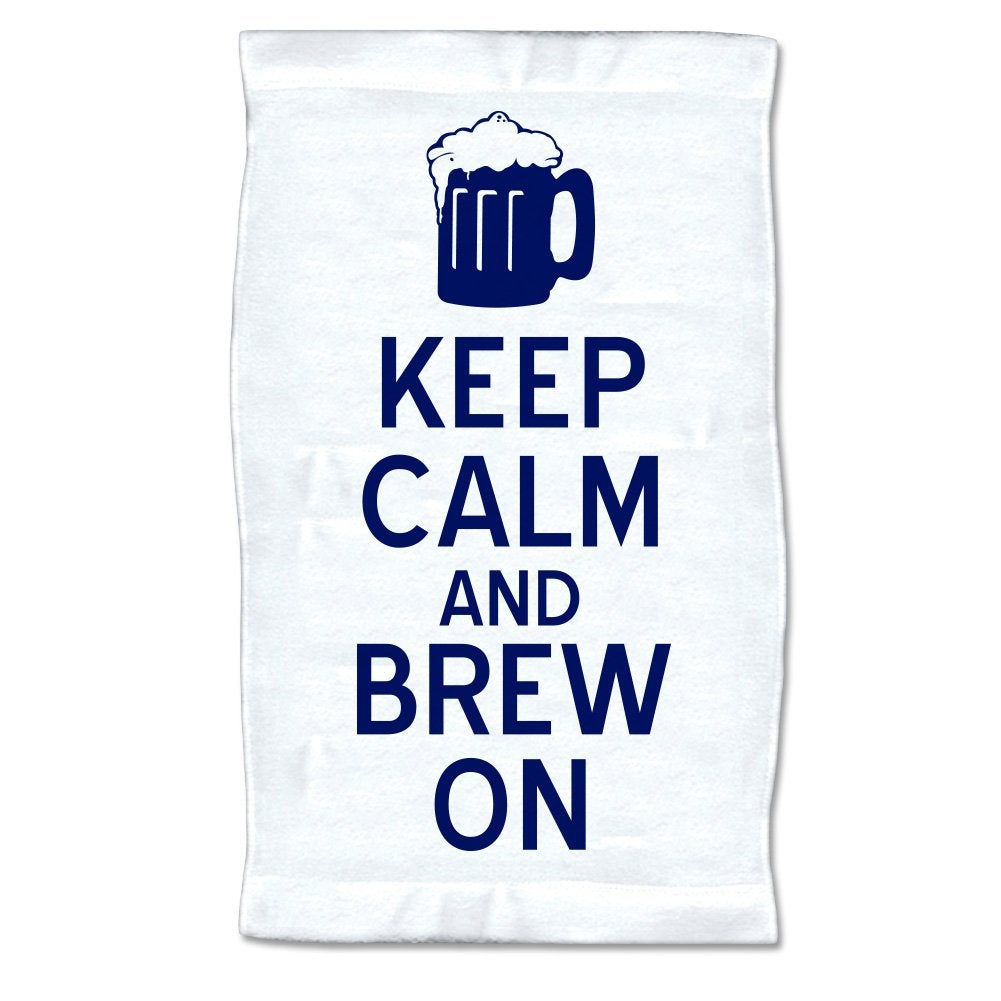 Small Keep Calm & Brew On Beer Towel