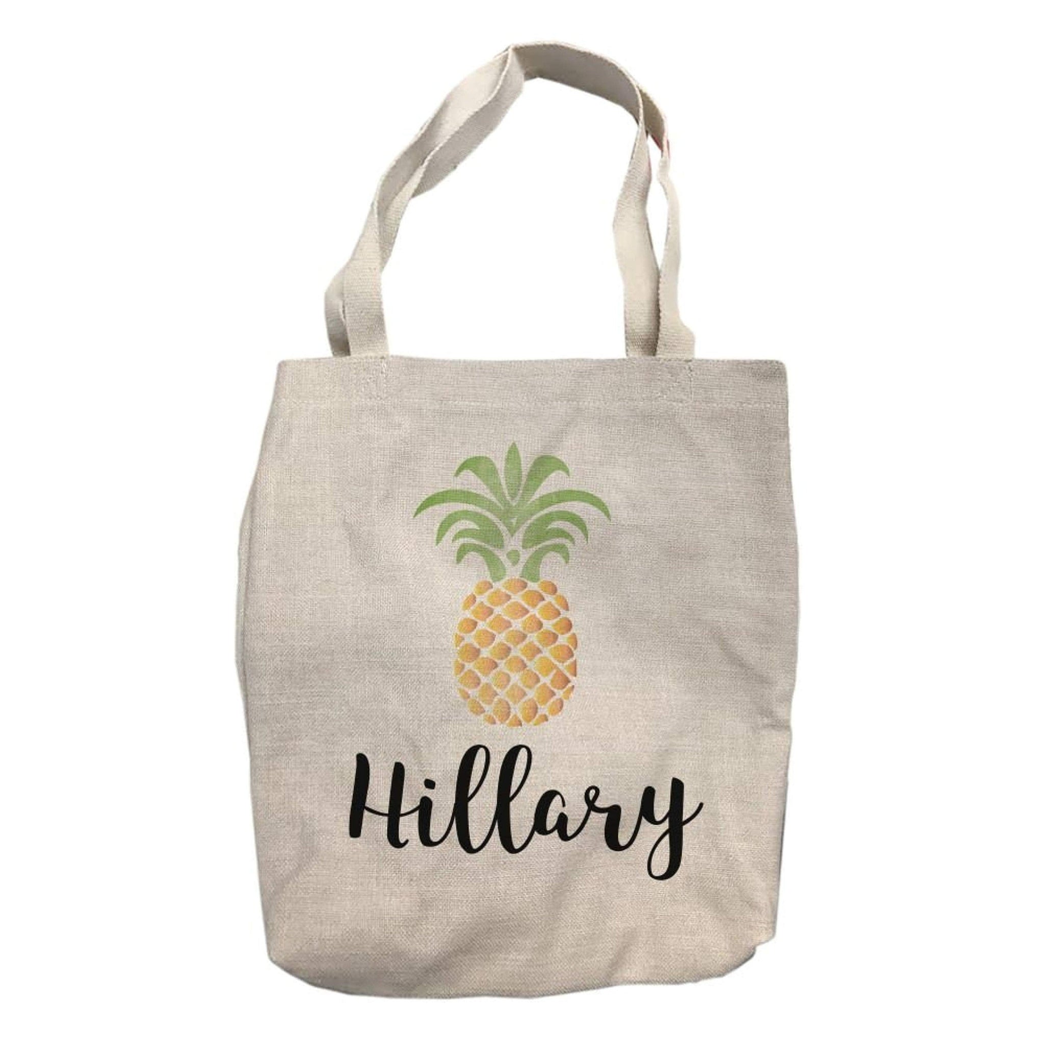 Personalized Pineapple Tote Bag with Name