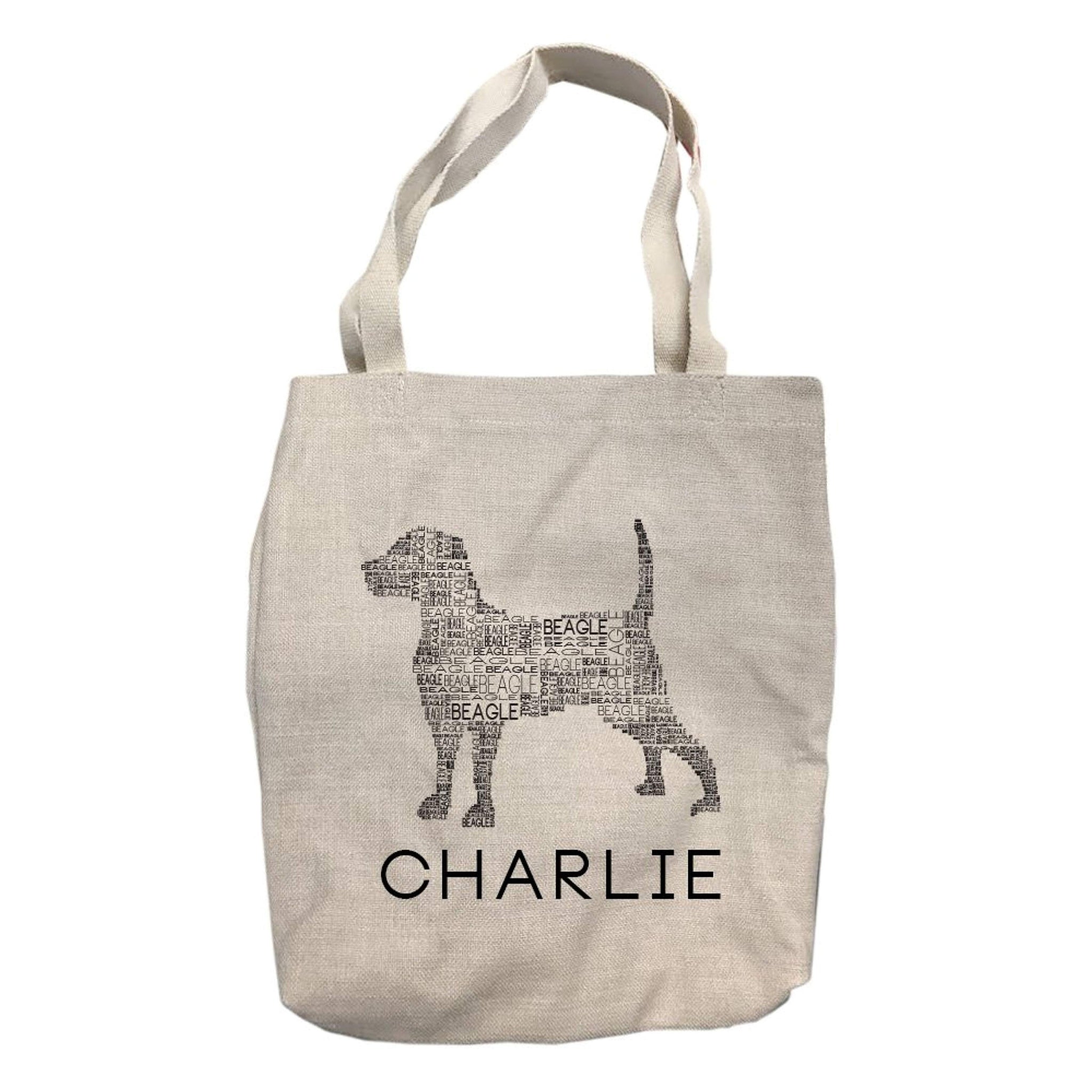 Personalized Beagle Dog Tote Bag