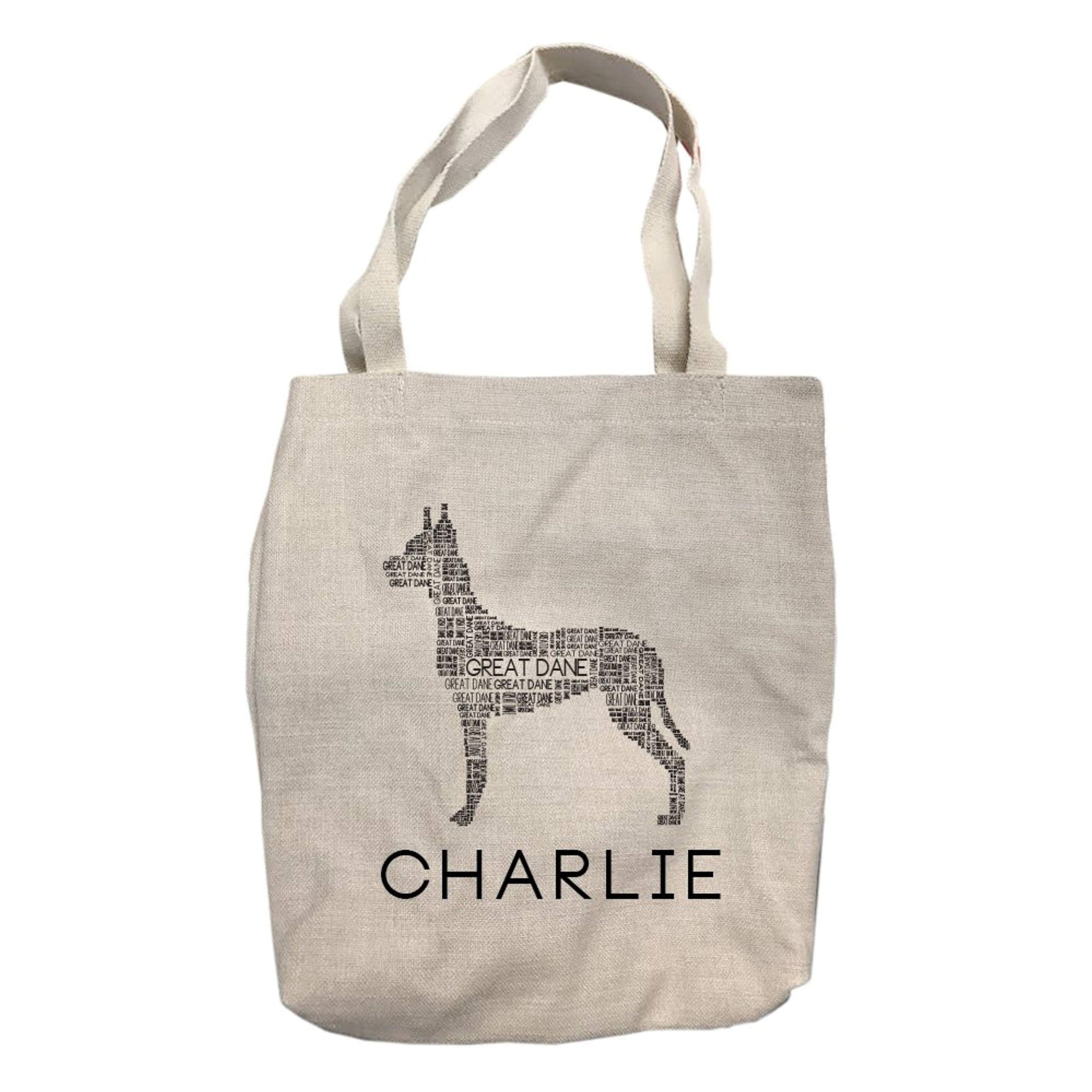 Personalized Great Dane Dog Tote Bag