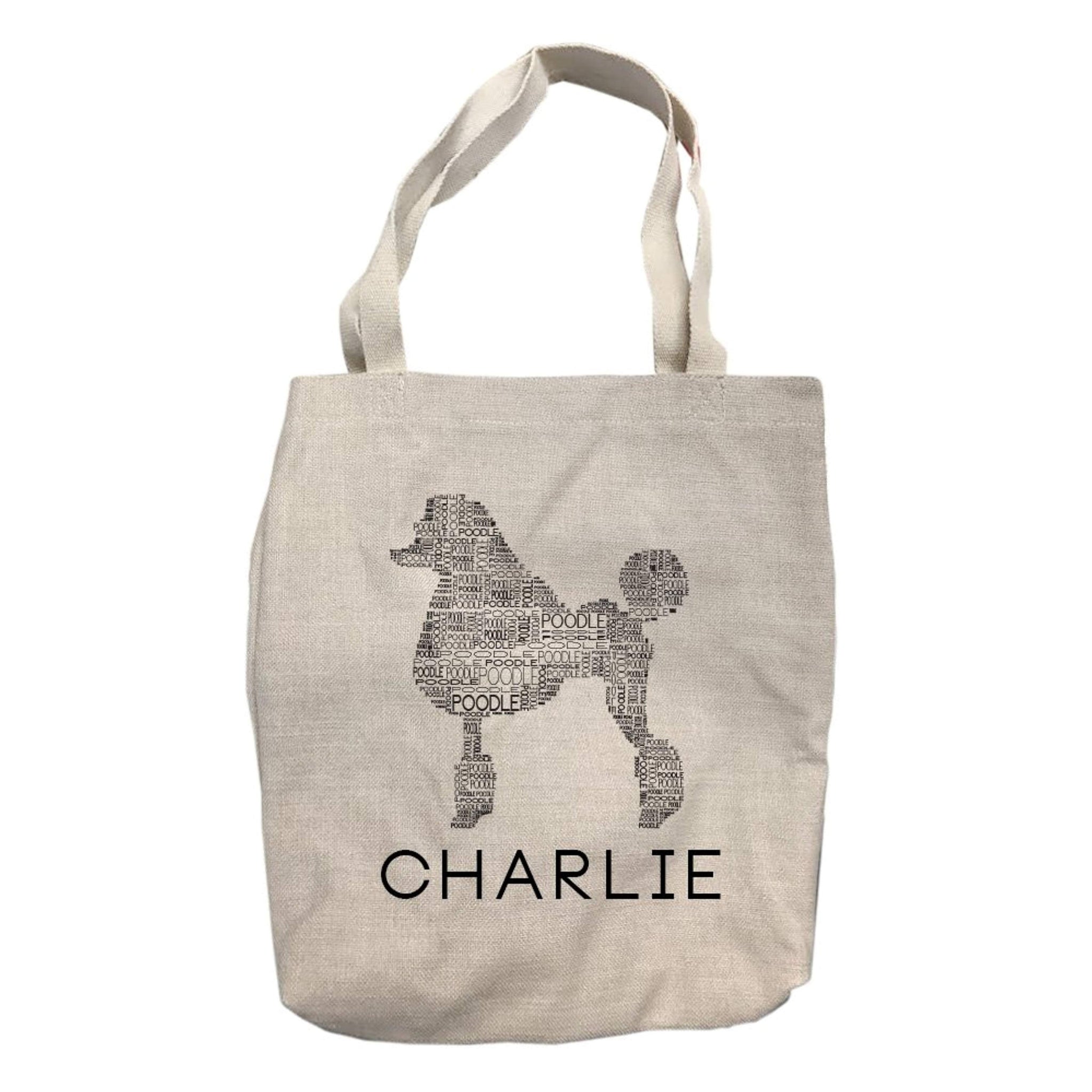 Personalized Poodle Dog Breed Tote Bag