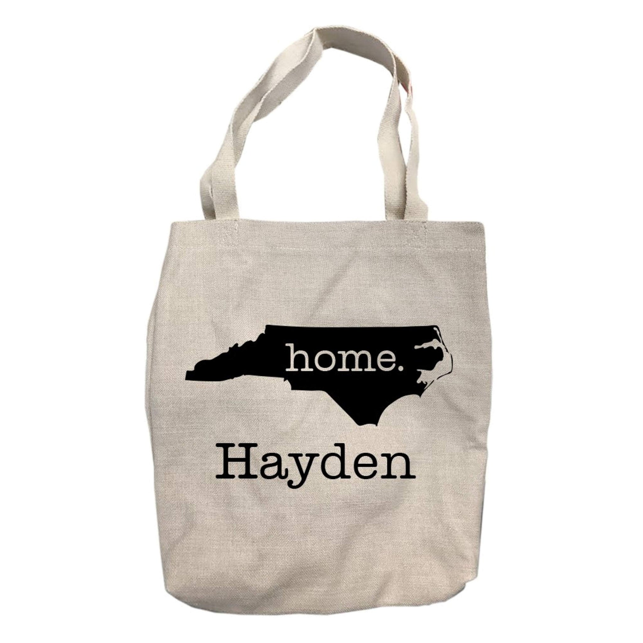 Personalized North Carolina Home State Tote Bag