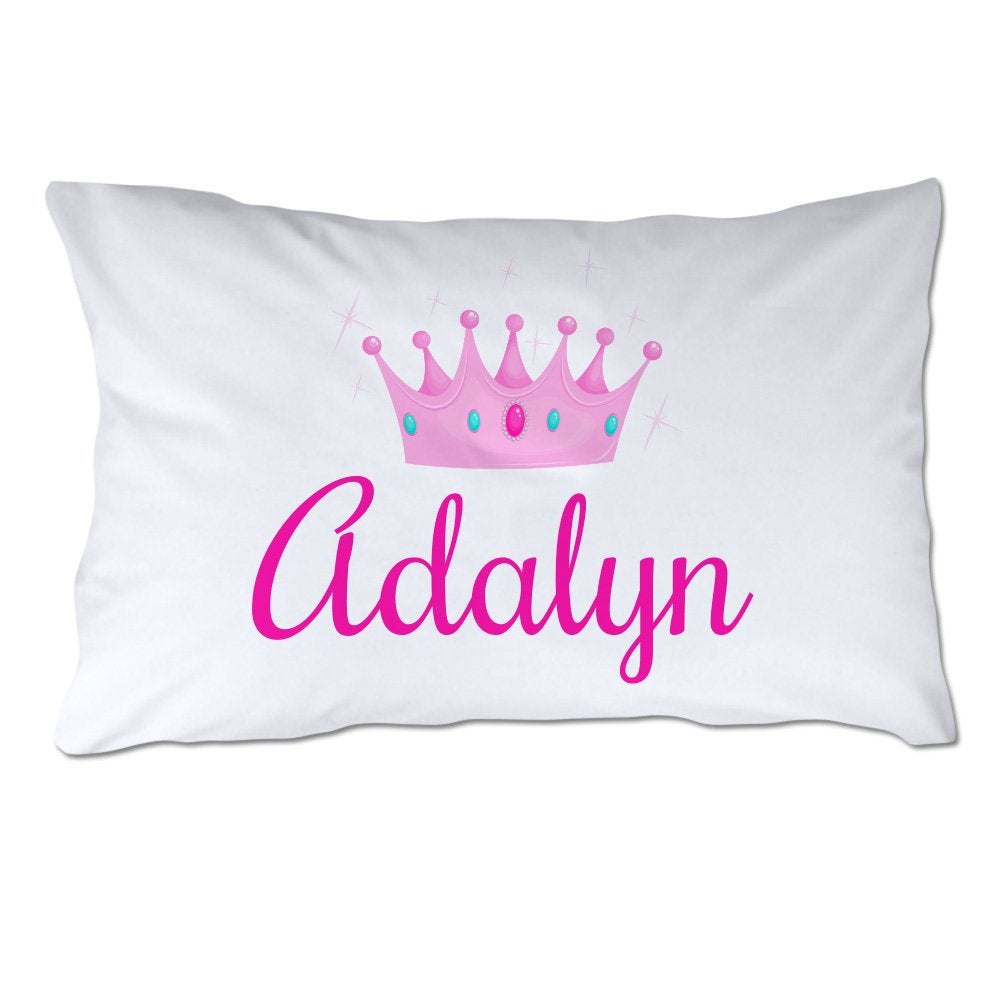 Personalized Toddler Size Princess Pillowcase with Pillow Included