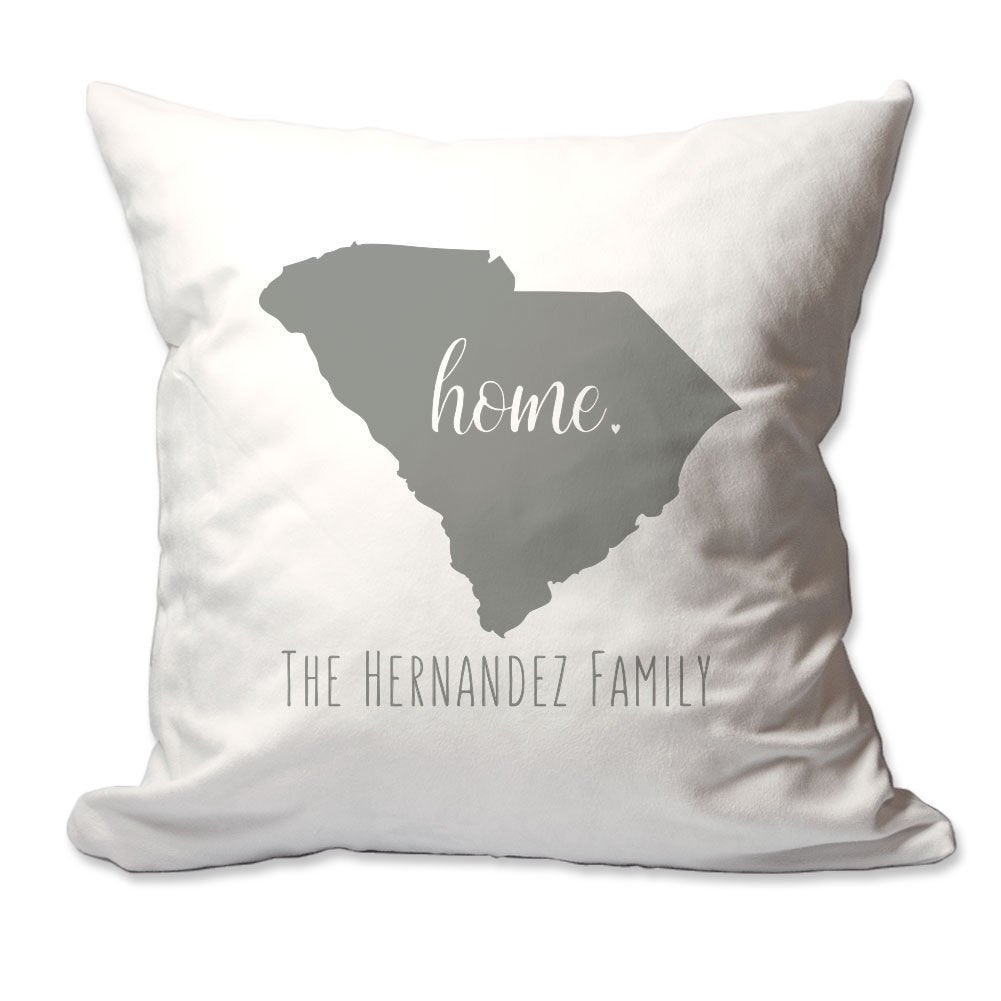 Personalized State of South Carolina Home Throw Pillow  - Cover Only OR Cover with Insert