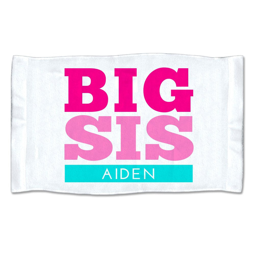 Small Personalized Big Sis Towel