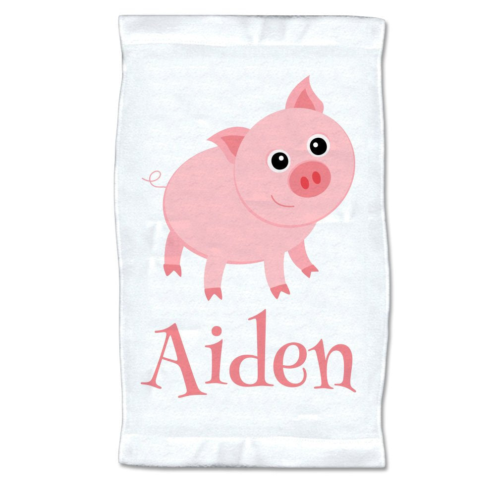Small Personalized Pig Towel