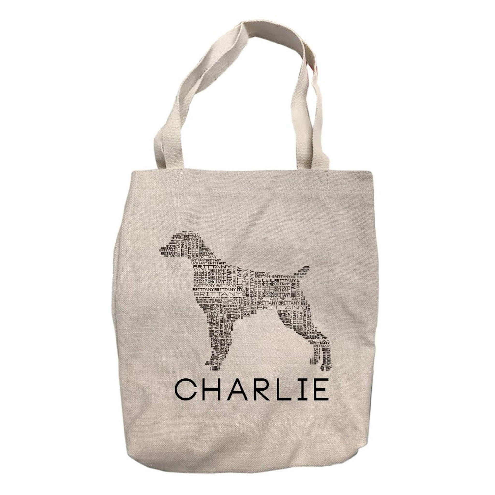 Personalized Brittany Dog Breed Tote Bag