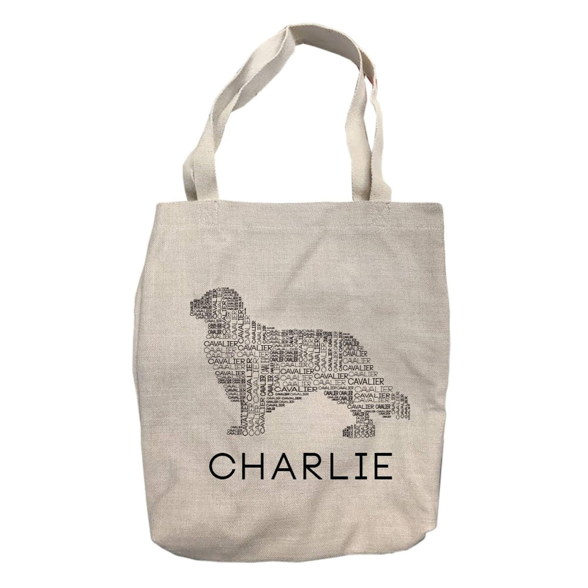 Personalized Cavalier Dog Breed Tote Bag