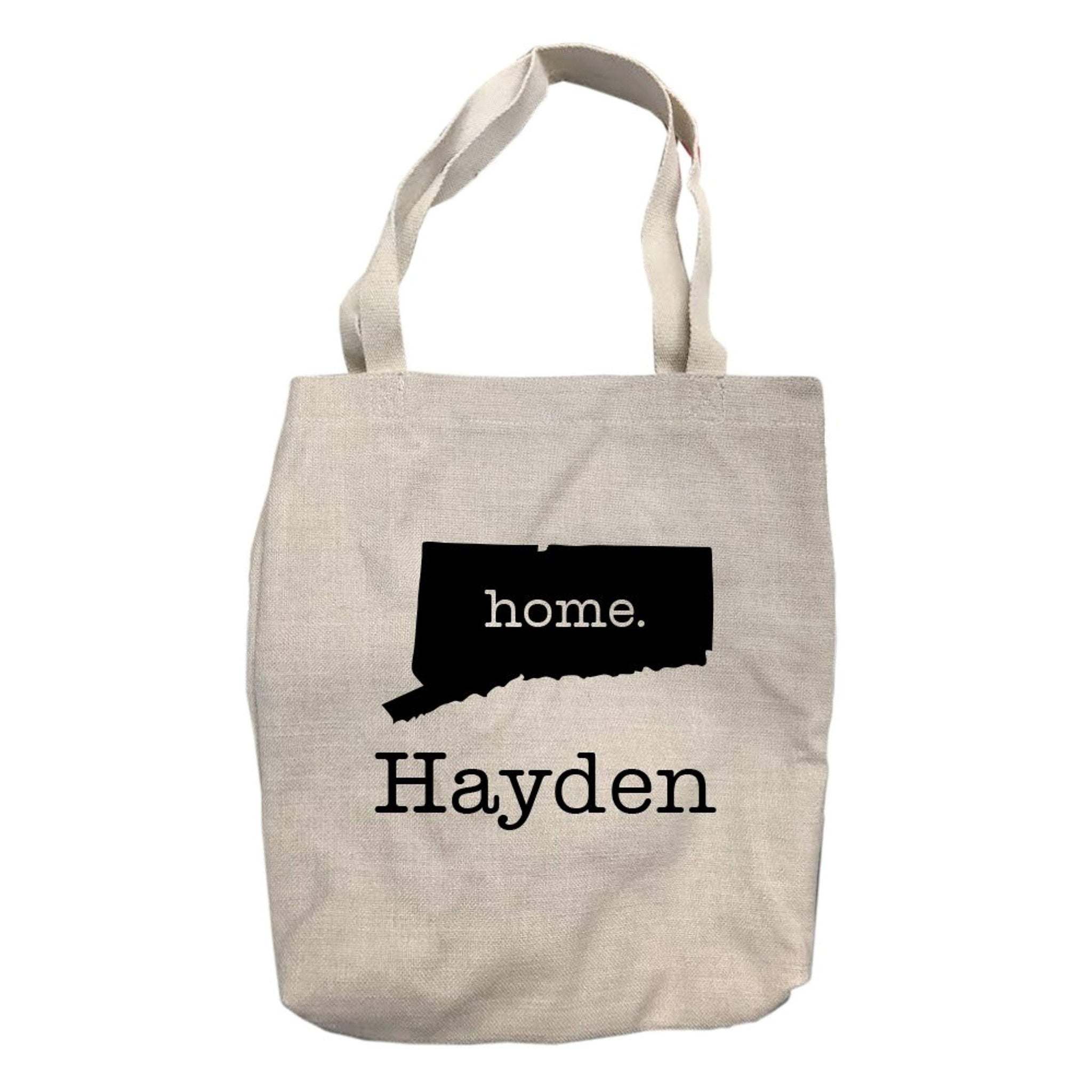 Personalized Connecticut Home State Tote Bag