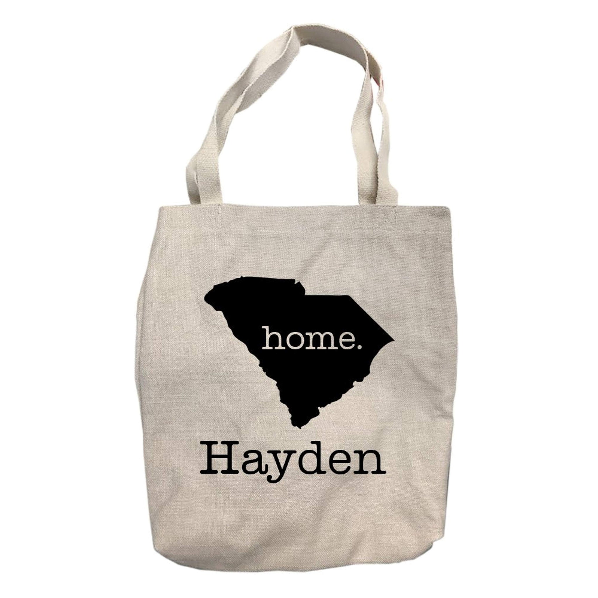 Personalized South Carolina Home State Tote Bag