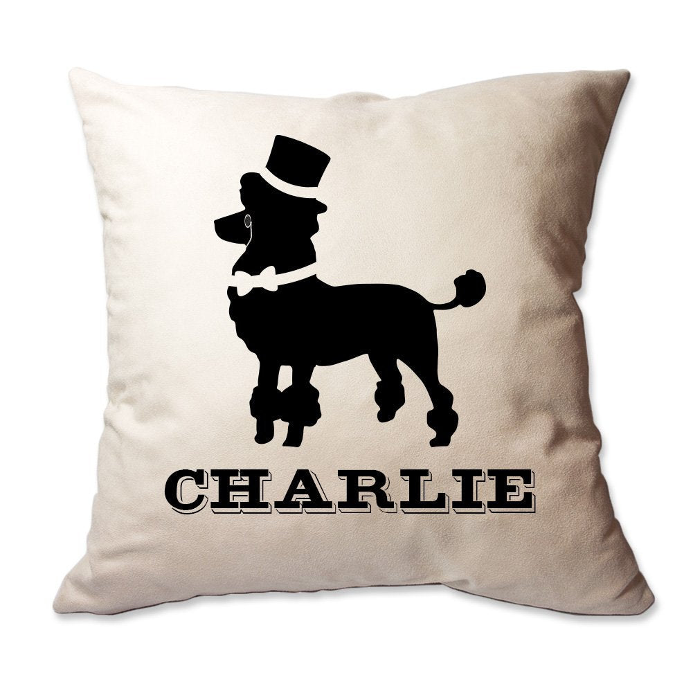 Personalized Fancy Poodle Throw Pillow  - Cover Only OR Cover with Insert