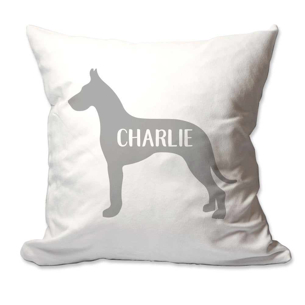 Personalized Great Dane with Name Throw Pillow  - Cover Only OR Cover with Insert