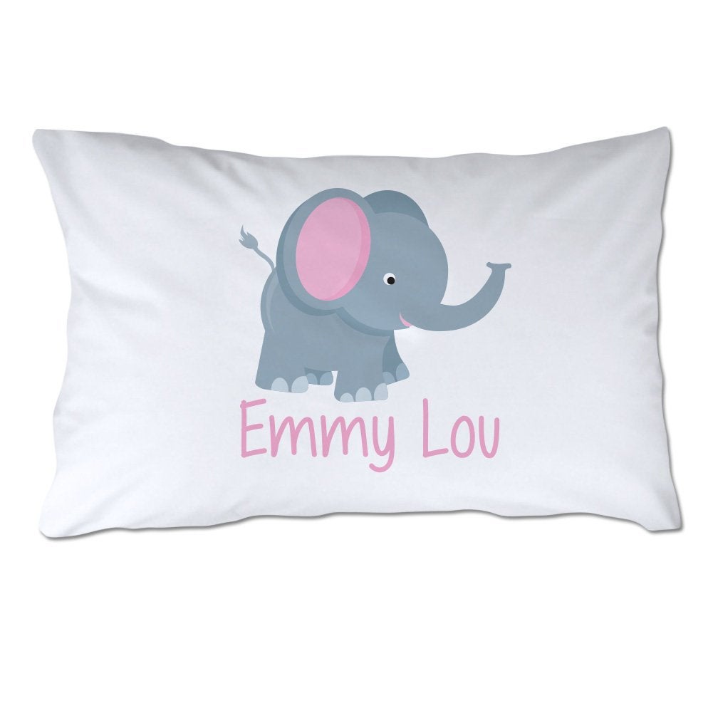 Personalized Elephant Pillowcase