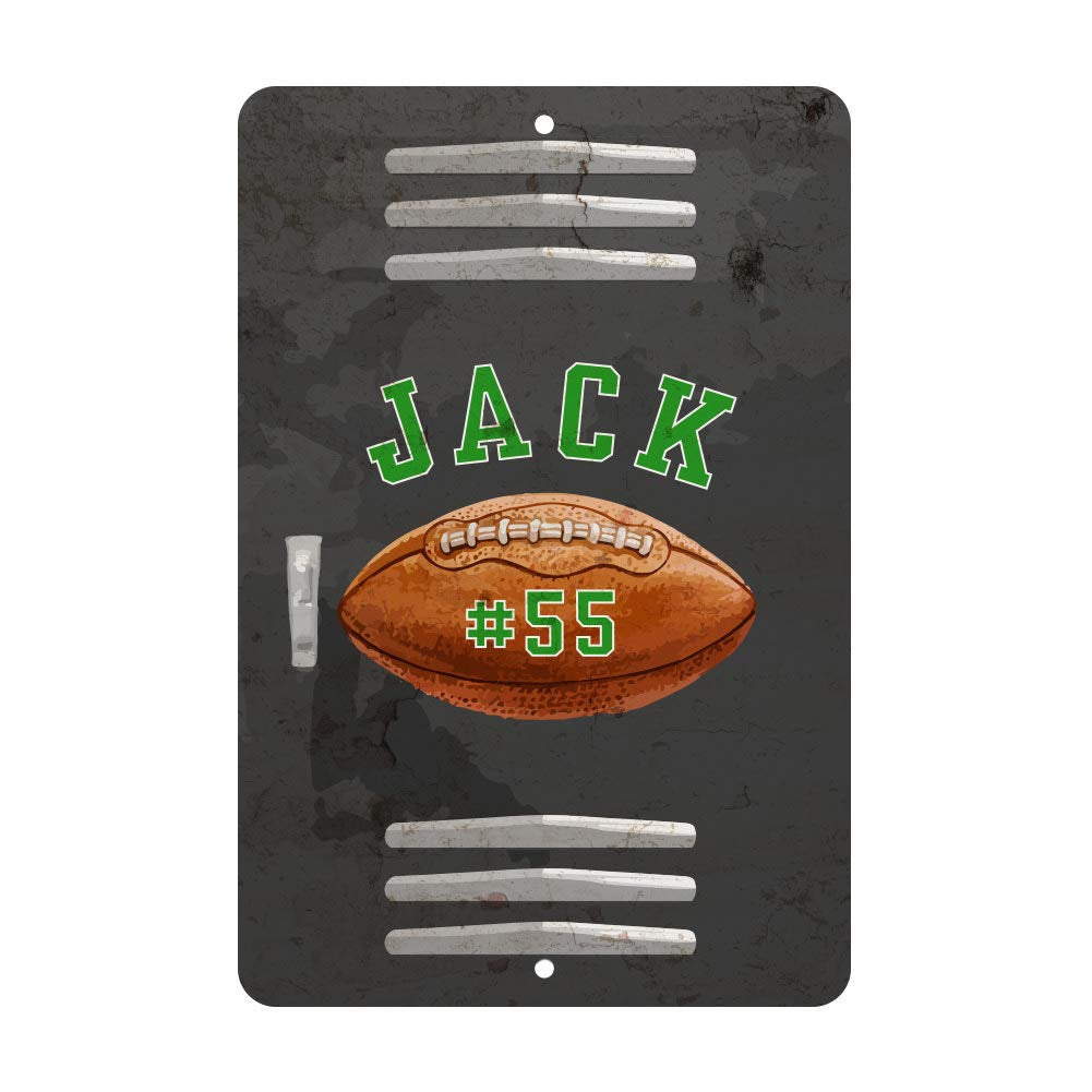 Personalized Football Locker Room Sign