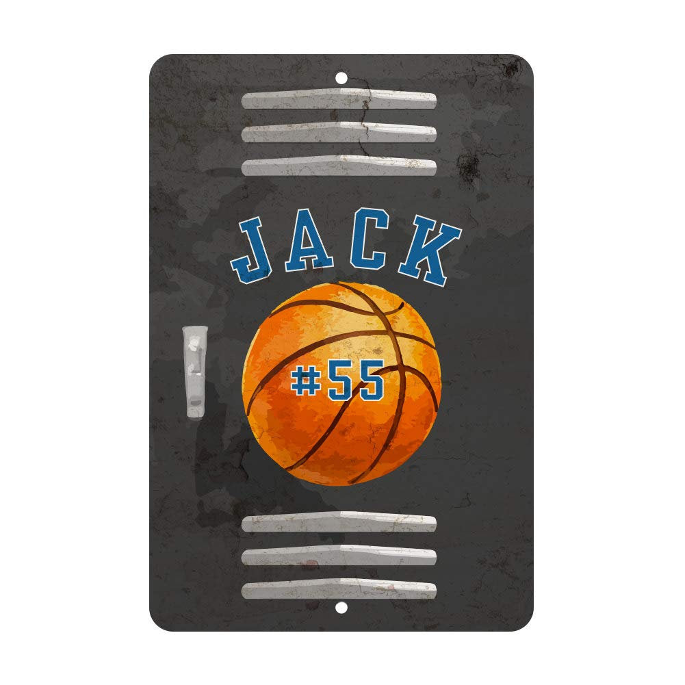 Personalized Basketball Locker Room Sign