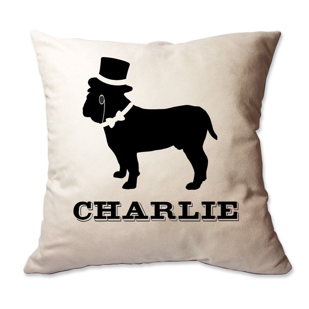Personalized Fancy Boxer Throw Pillow  - Cover Only OR Cover with Insert