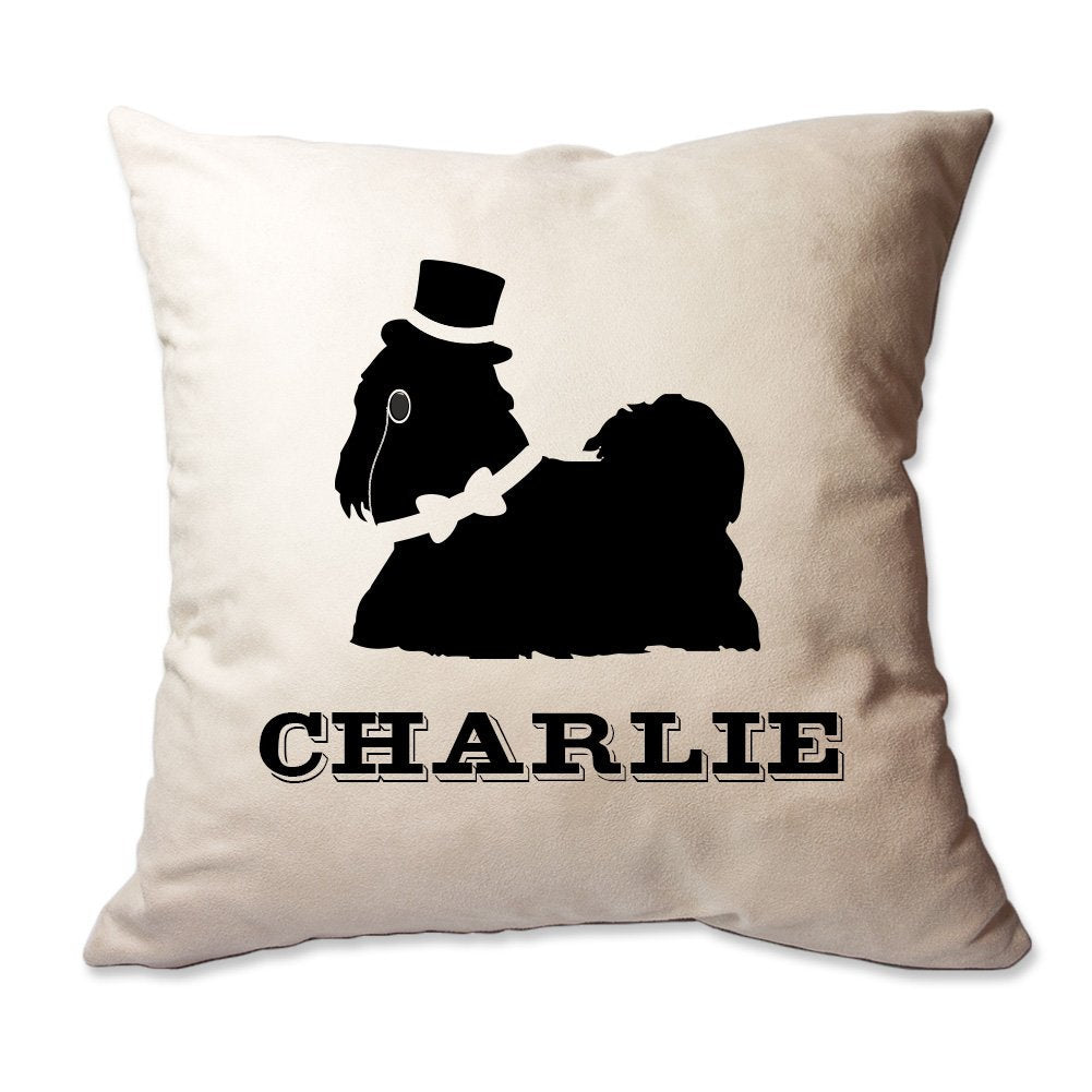 Personalized Fancy Shih Tzu Throw Pillow  - Cover Only OR Cover with Insert