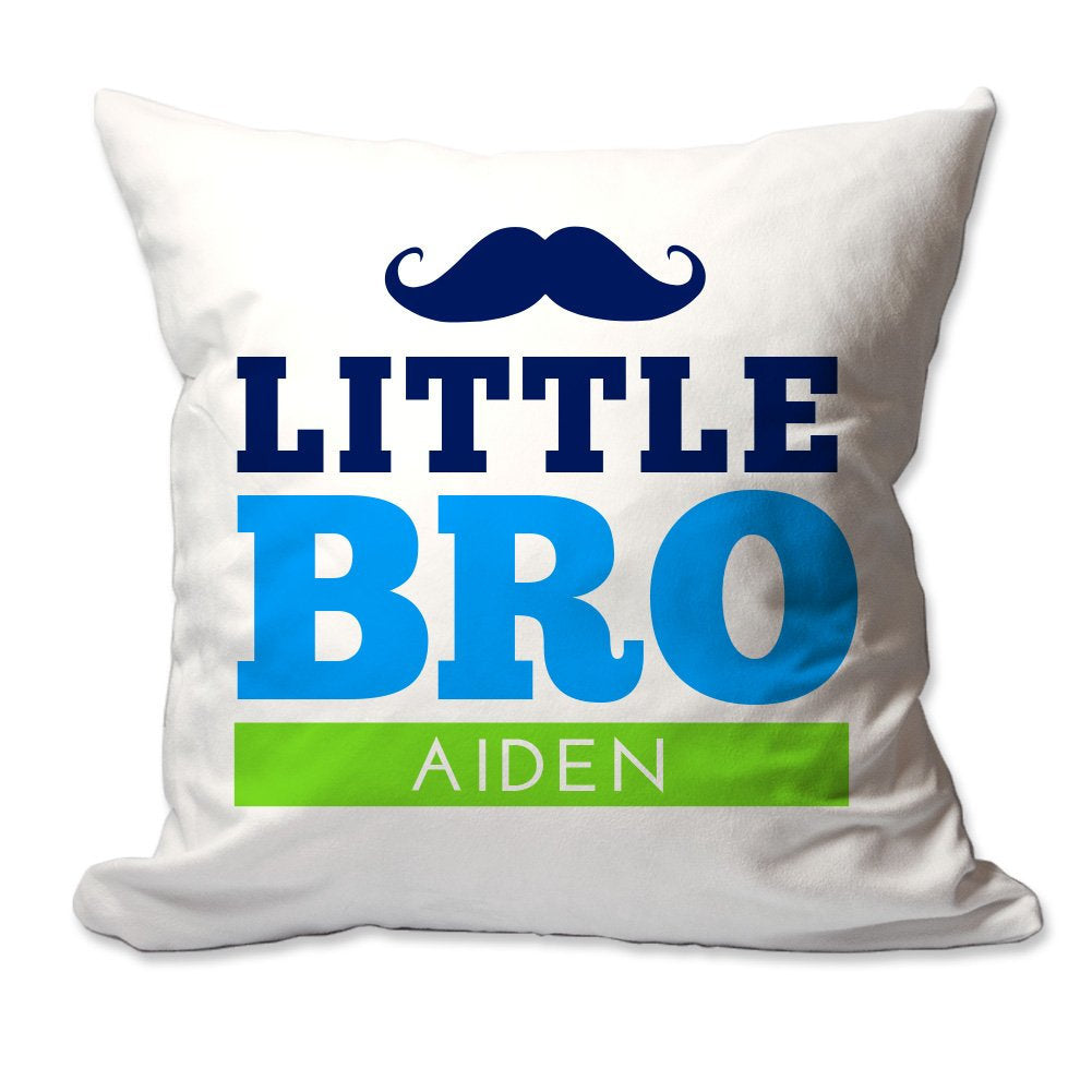 Personalized Little Brother Throw Pillow  - Cover Only OR Cover with Insert