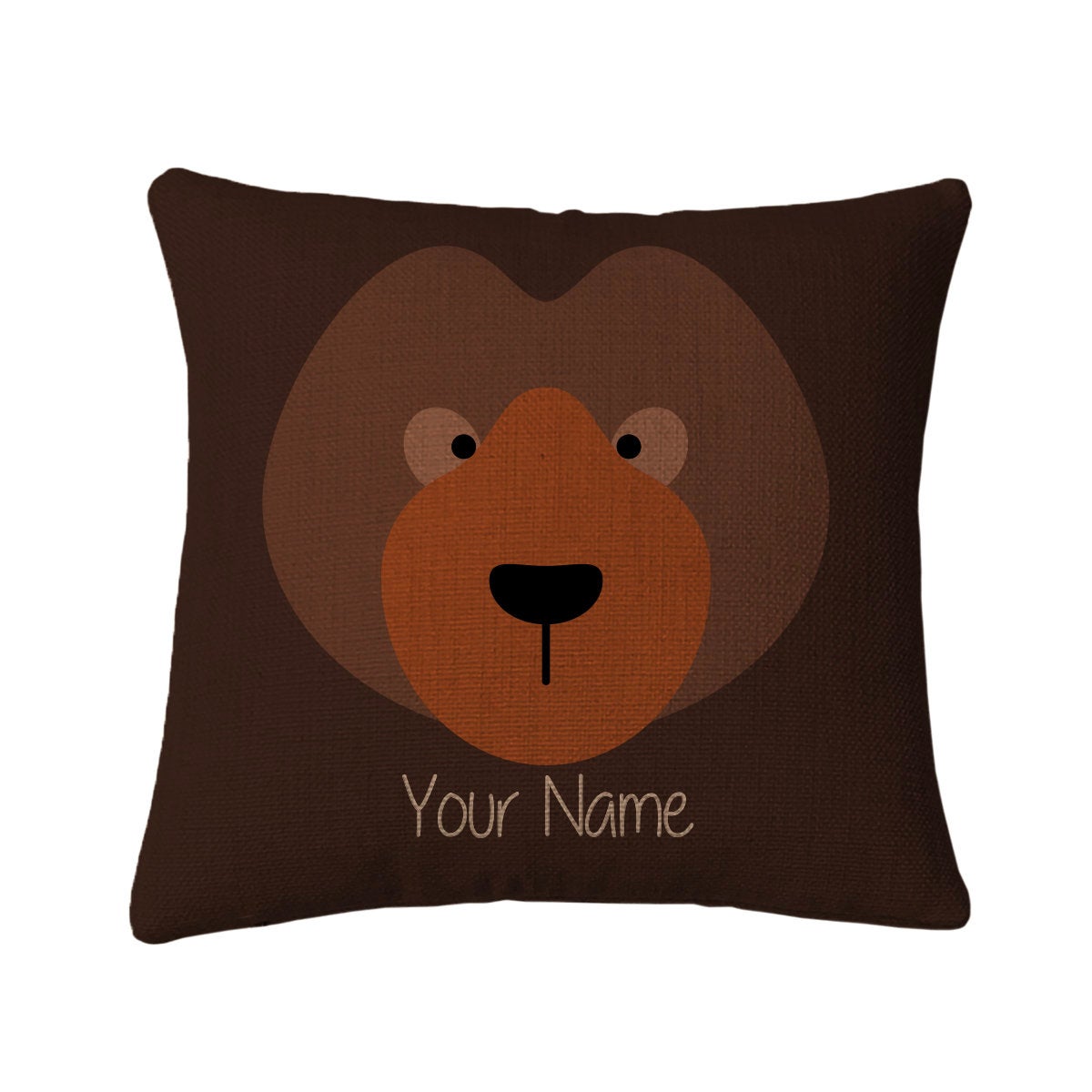 Personalized Bear Mini Throw Pillow