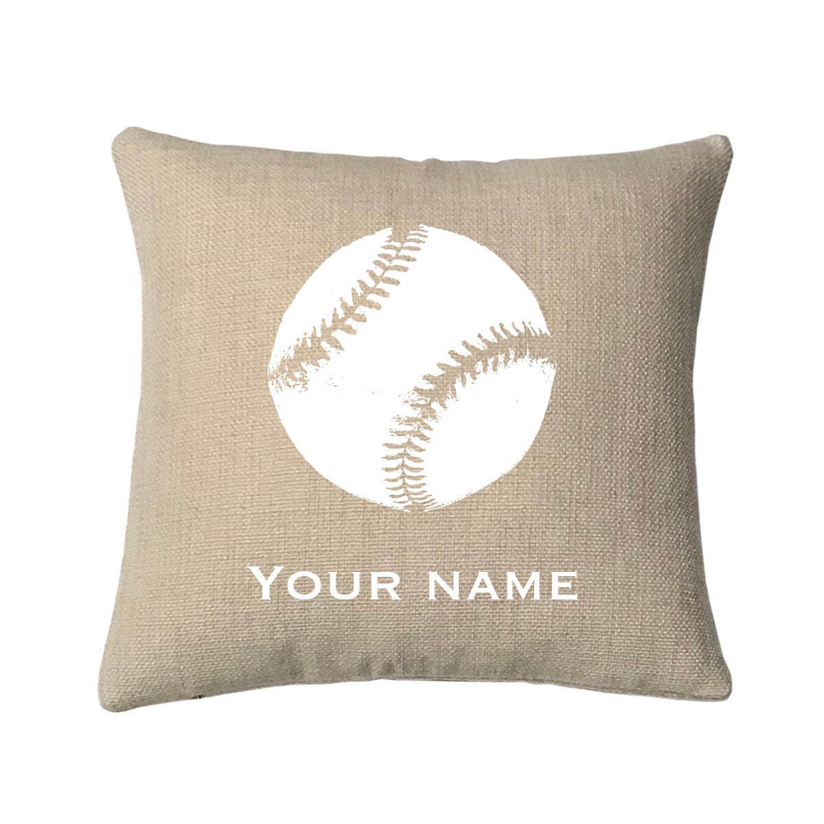 Personalized Baseball Mini Throw Pillow