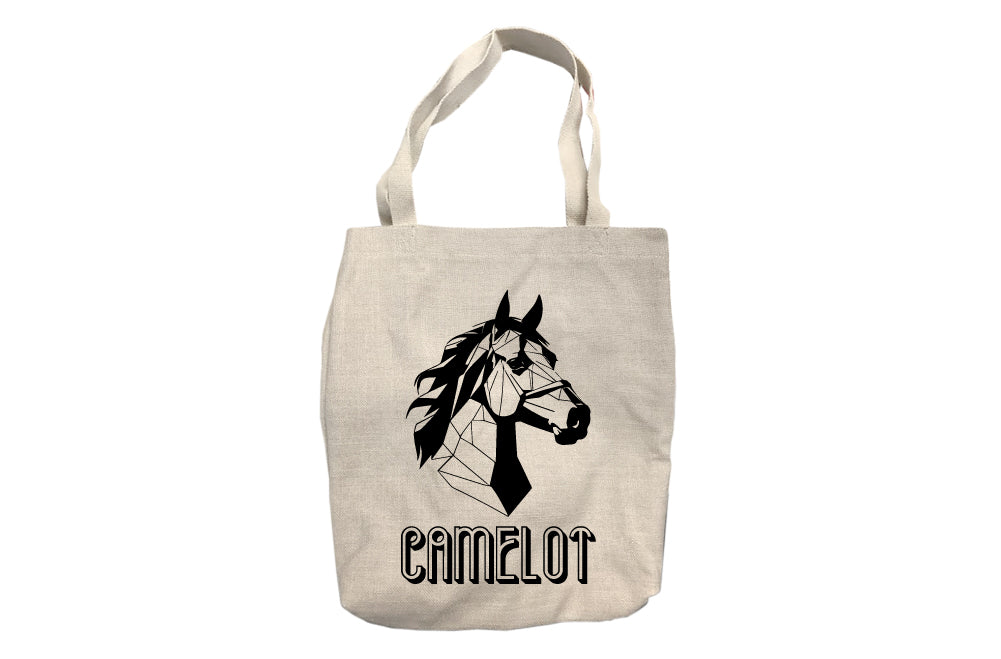 Personalized Horse Silhouette Tote Bag