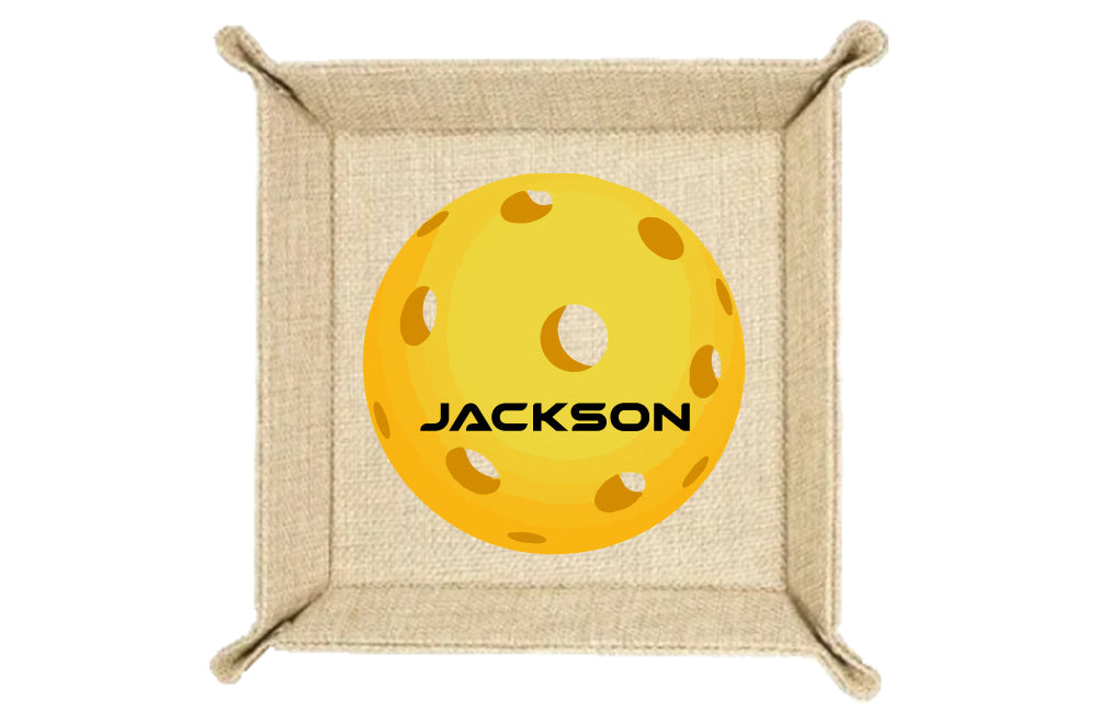 Personalized Pickleball Valet Tray - Coin Trays - Key Holder