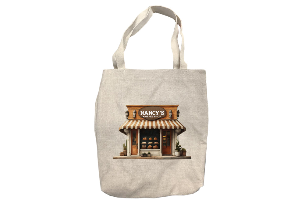 Personalized Coffee Shop Signage Tote Bag