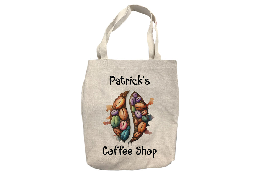 Personalized Colorful Coffee Beans Tote Bag