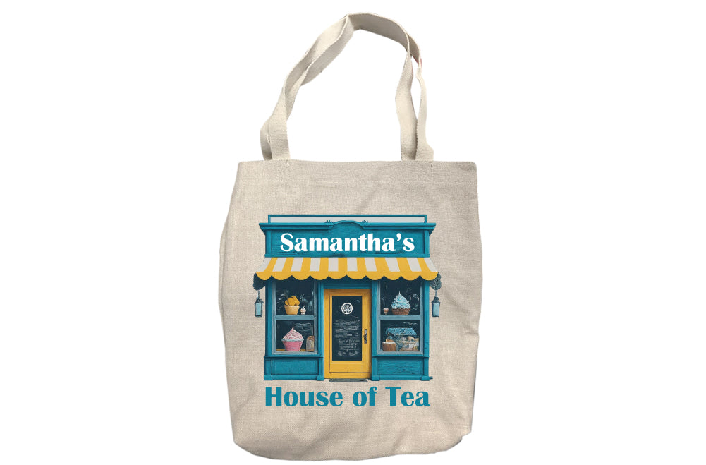 Personalized House of Tea Signage Tote Bag