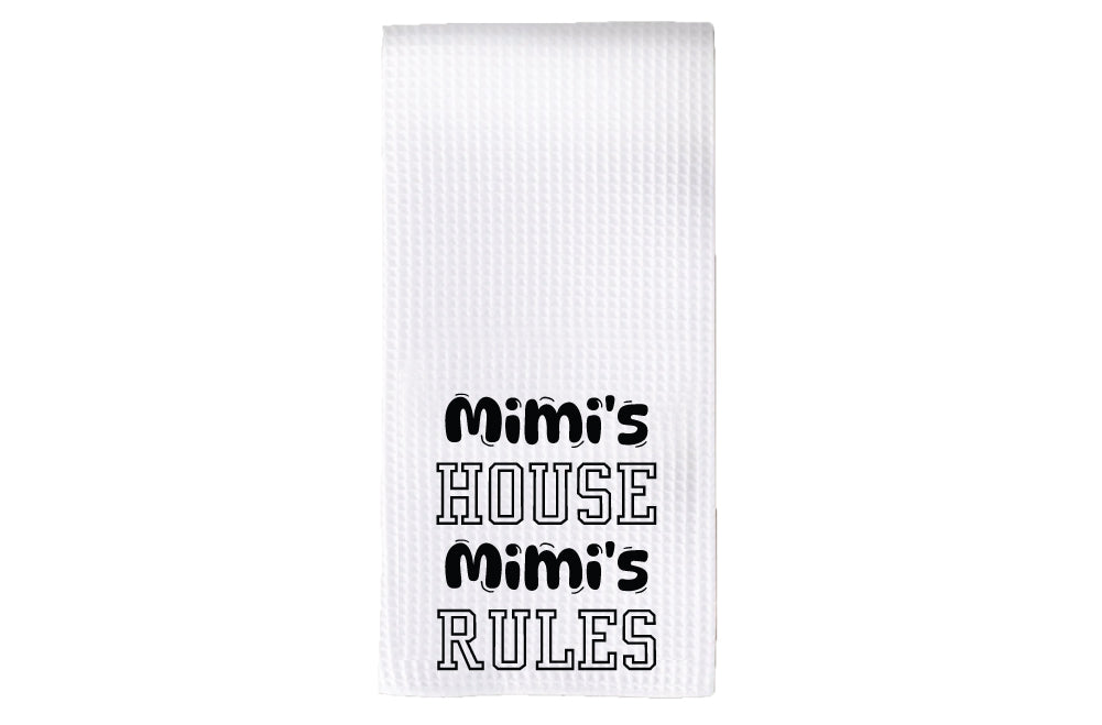 Personalized House Rules Tea Towel