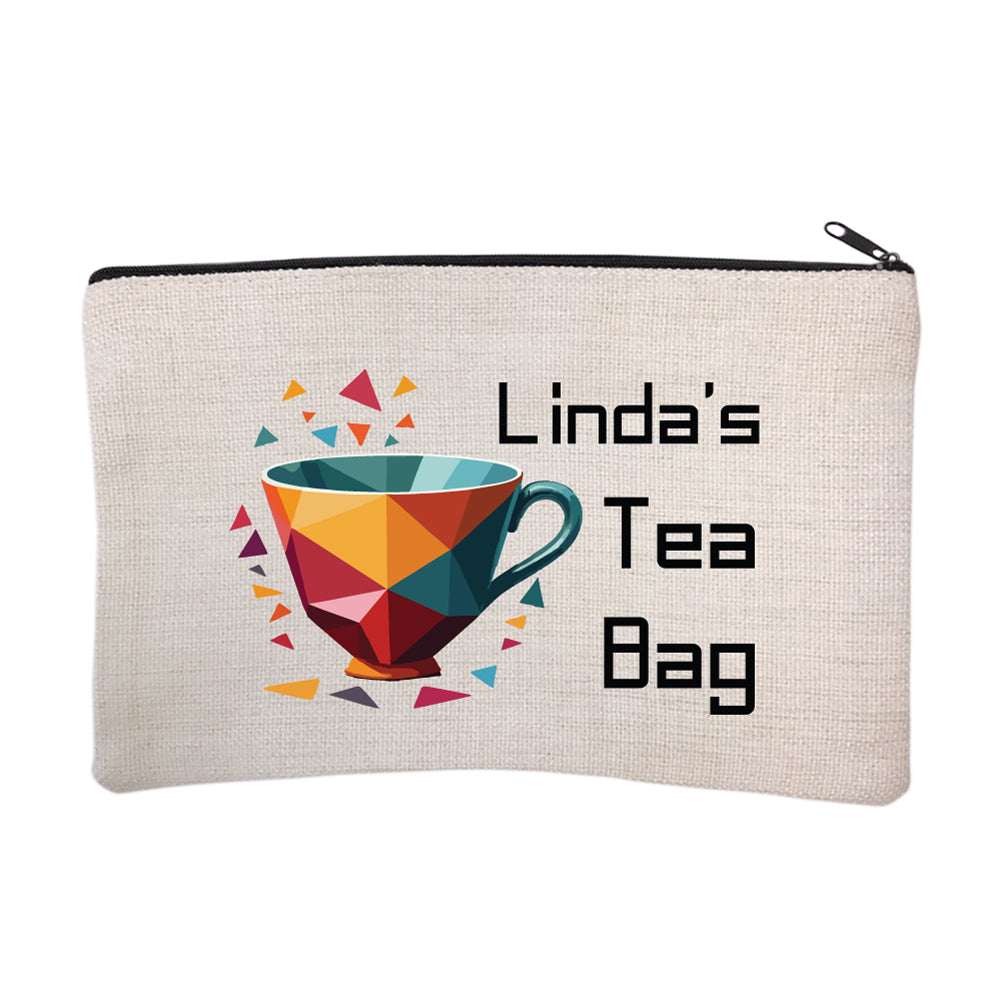 Personalized Polygon Tea Cup Cosmetic Bag