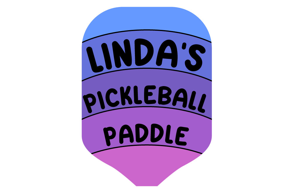 Personalized Purple Gradient Pickleball Paddle Cover