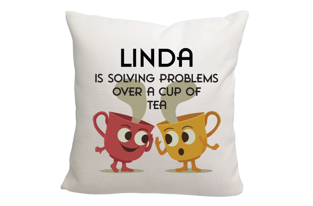 Personalized Solving Problems with Tea Throw Pillow