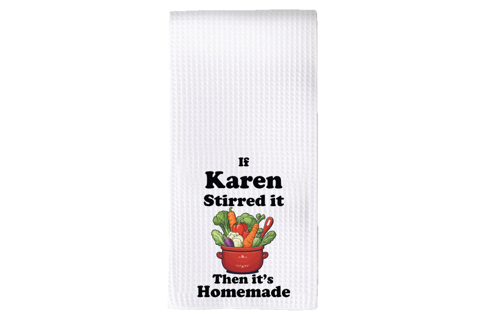 Personalized Stirred Vegetables Homemade Tea Towel