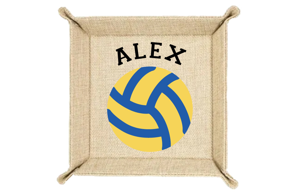 Personalized Volleyball Valet Tray - Coin Trays - Key Holder