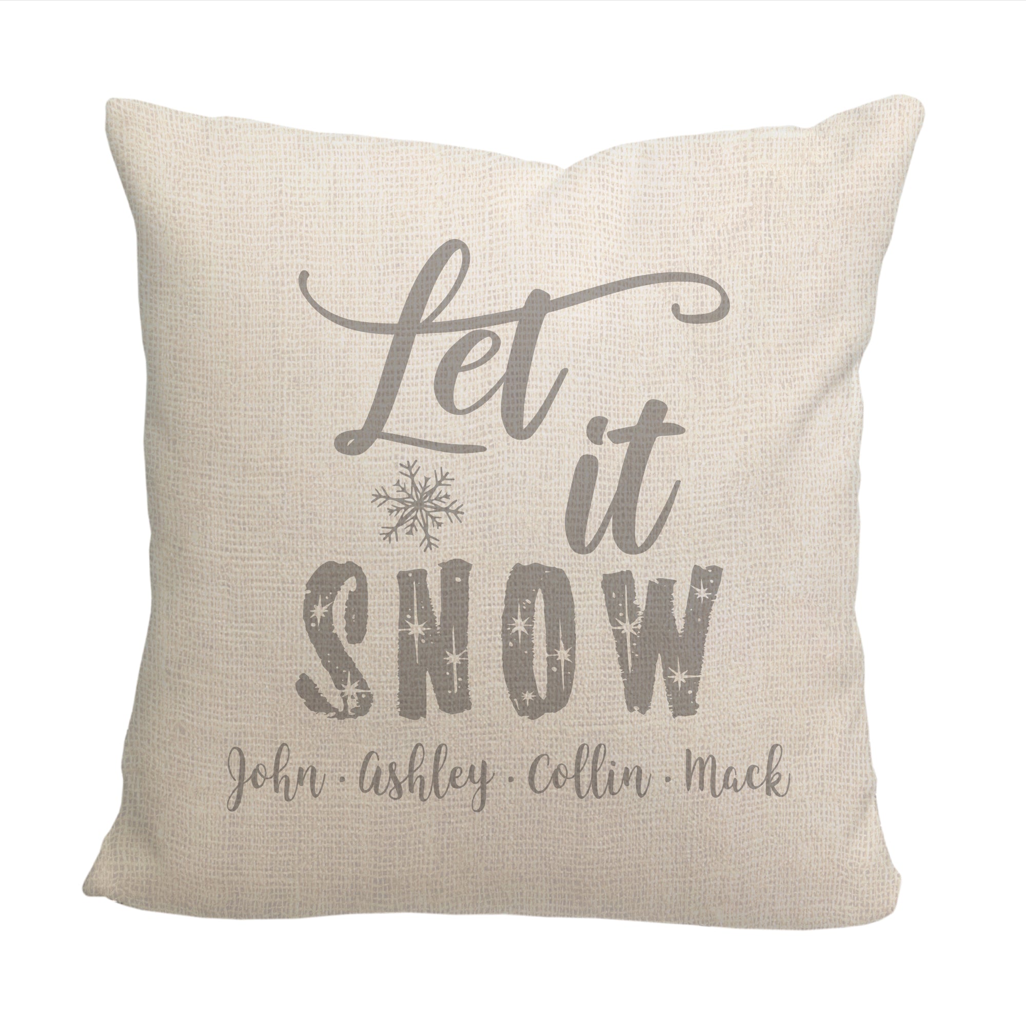 Let it Snow Throw Pillow - Cover Only OR Cover with Insert