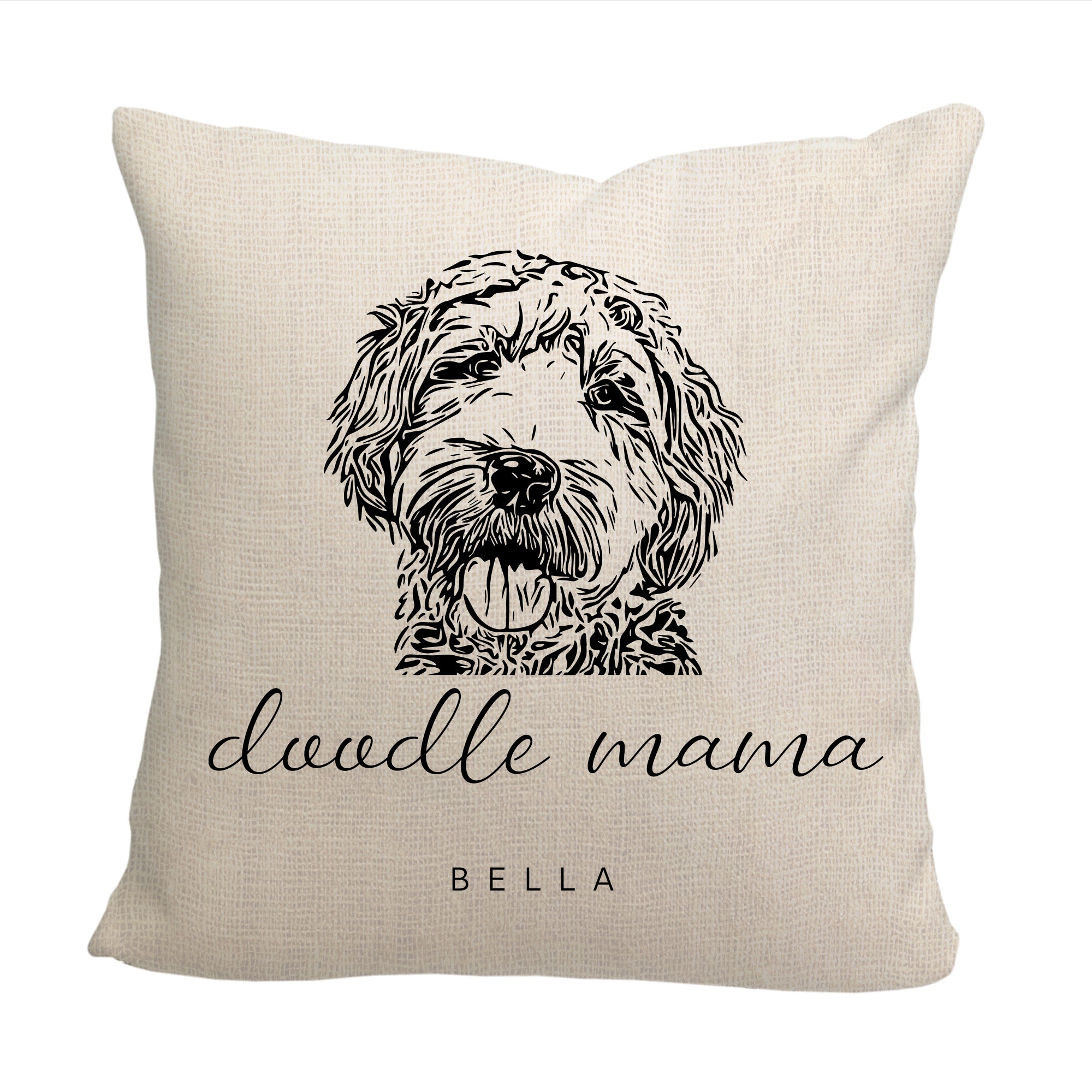 Doodle Throw Pillow - Cover Only OR Cover with Insert