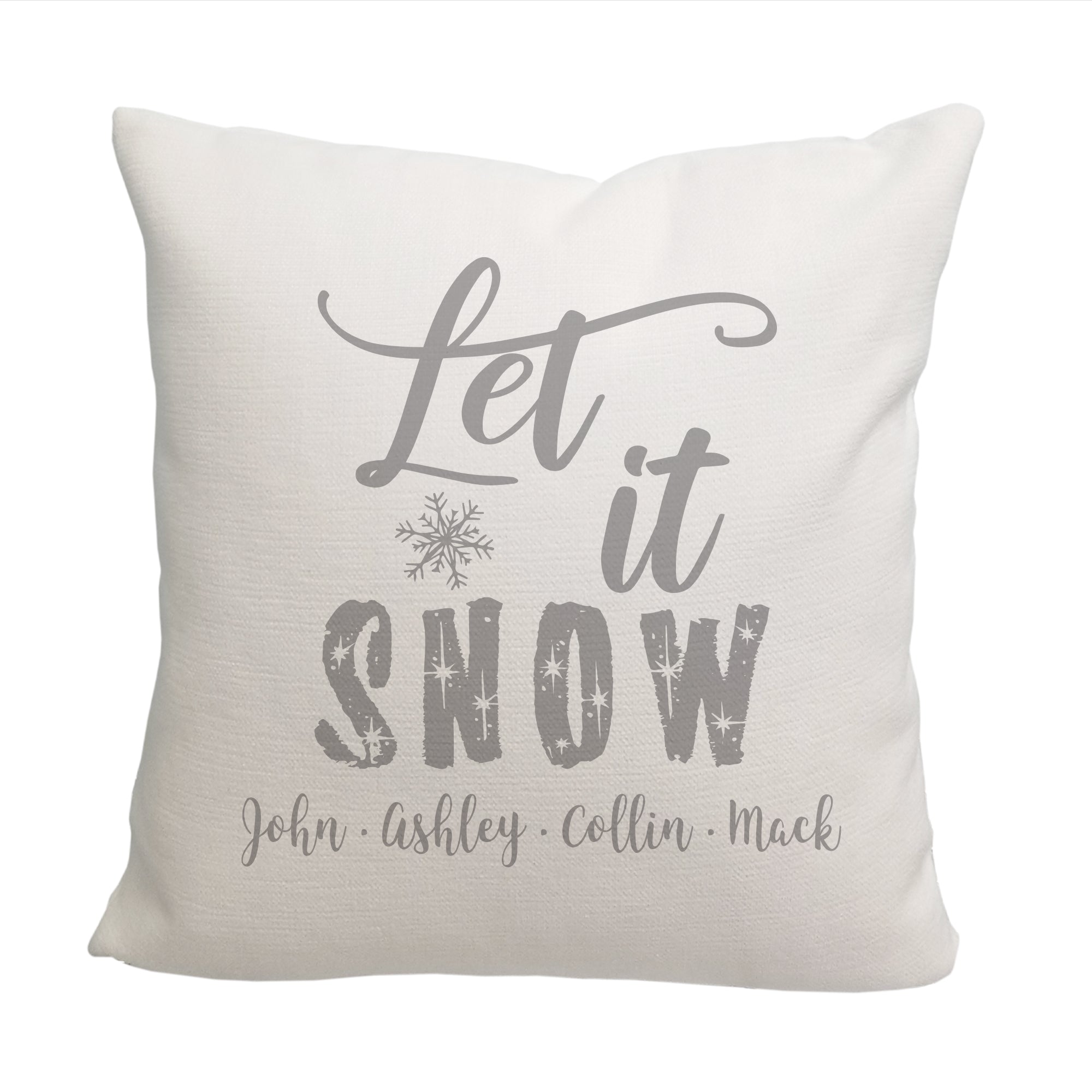 Let it Snow Throw Pillow - Cover Only OR Cover with Insert