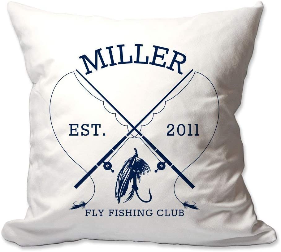Personalized Fly Fishing Throw Pillow  - Cover Only OR Cover with Insert