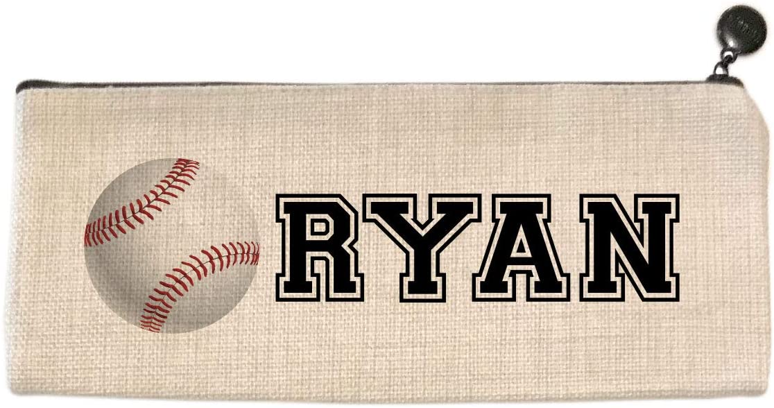 Personalized Baseball Pencil Bag