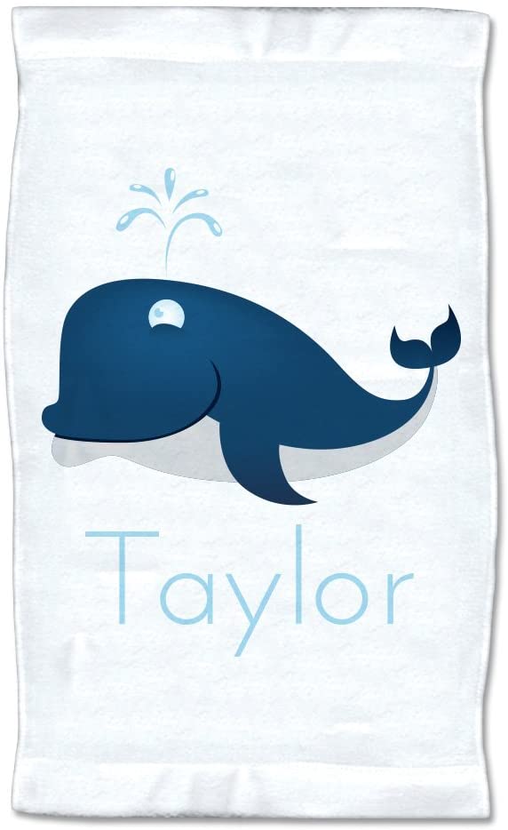 Small Personalized Whale Towel