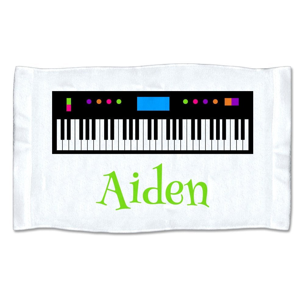 Small Personalized Piano Keyboard Towel