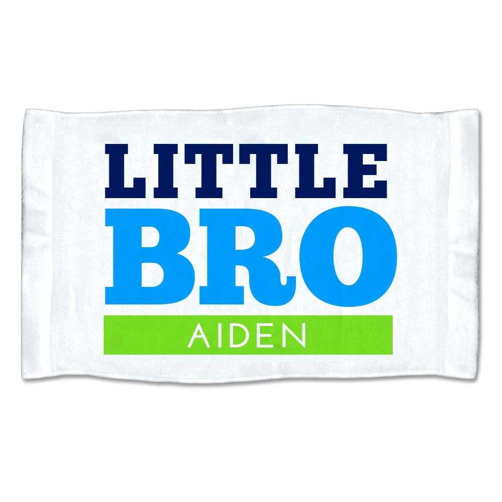 Small Personalized Little Bro Towel