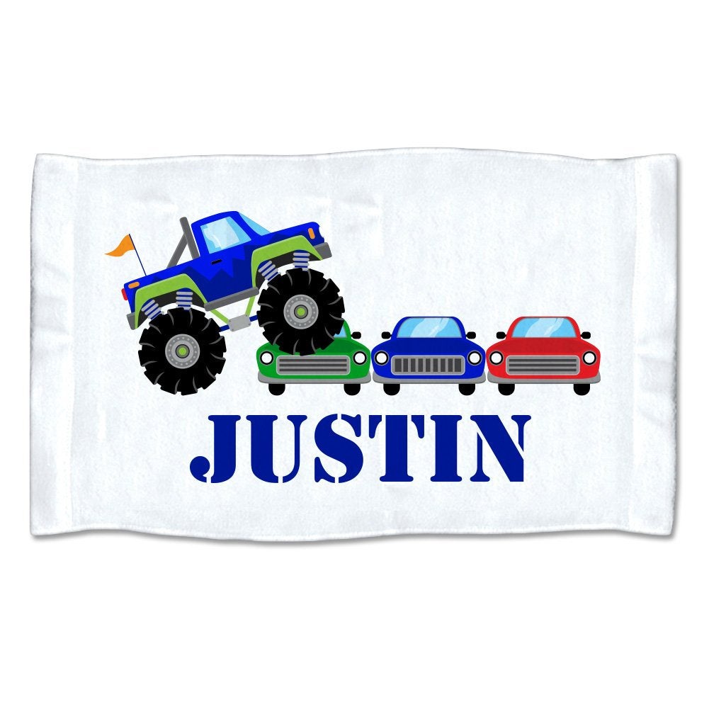 Small Personalized Monster Truck Rally Towel