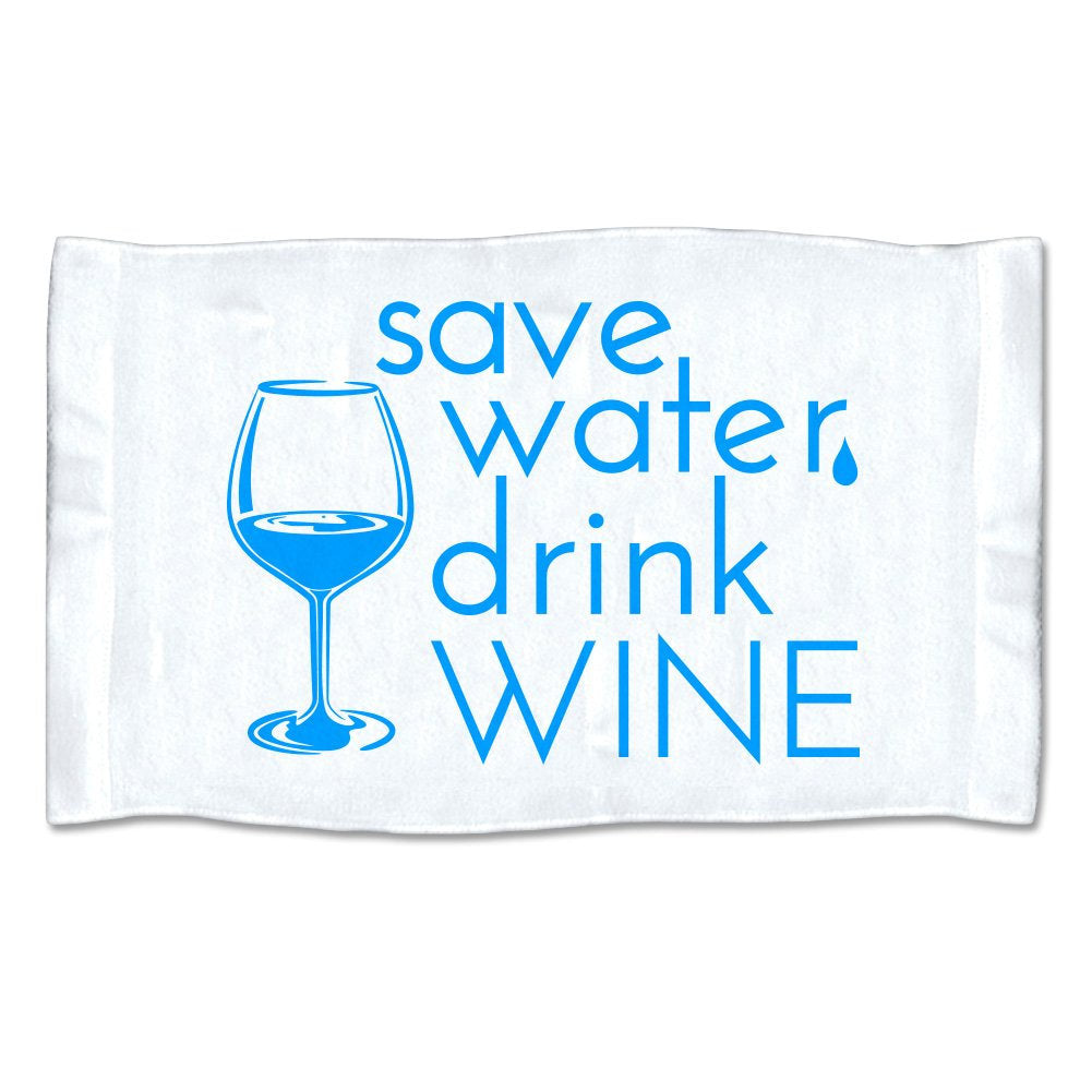 Small Save Water Drink Wine Towel