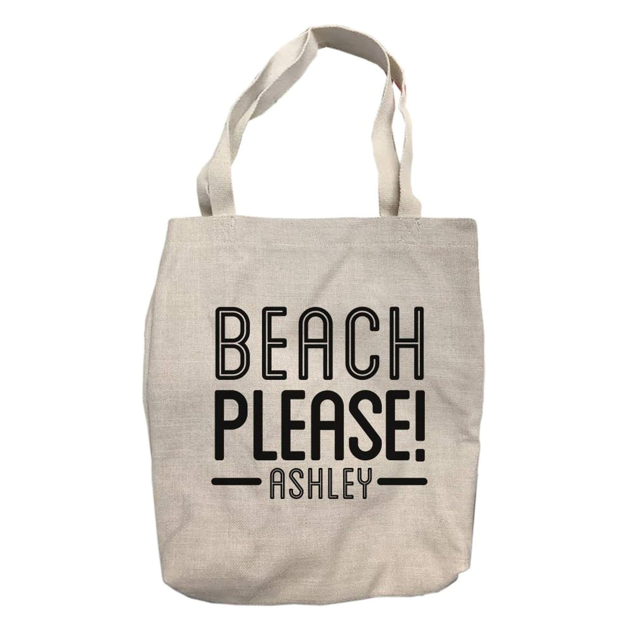 Personalized Beach Please Tote Bag